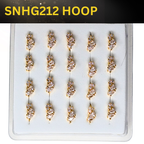 SNHG 212 DESING STONE GOLD ( HOOP) 20PCS 0.75 EACH