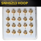 SNHG 213 DESING STONE GOLD ( HOOP) 20PCS 0.75 EACH