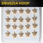 SNHG 214 DESING STONE GOLD ( HOOP) 20PCS 0.75 EACH