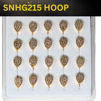 SNHG 215 DESING STONE GOLD ( HOOP) 20PCS 0.75 EACH