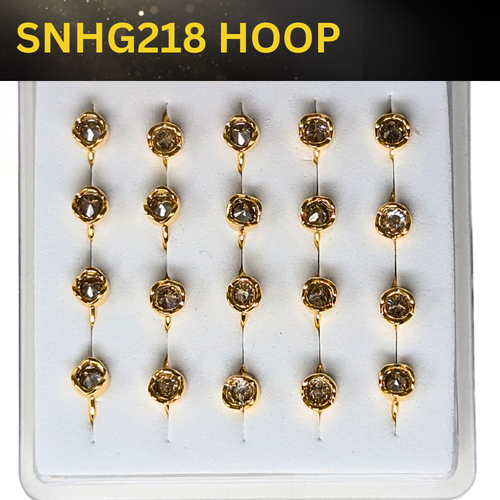 SNHG 218 DESING STONE GOLD ( HOOP) 20PCS 0.75 EACH