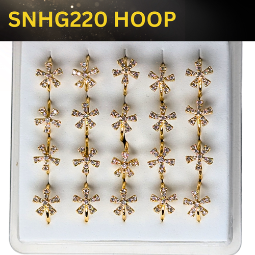 SNHG 220 DESING STONE GOLD ( HOOP) 20PCS 0.75 EACH