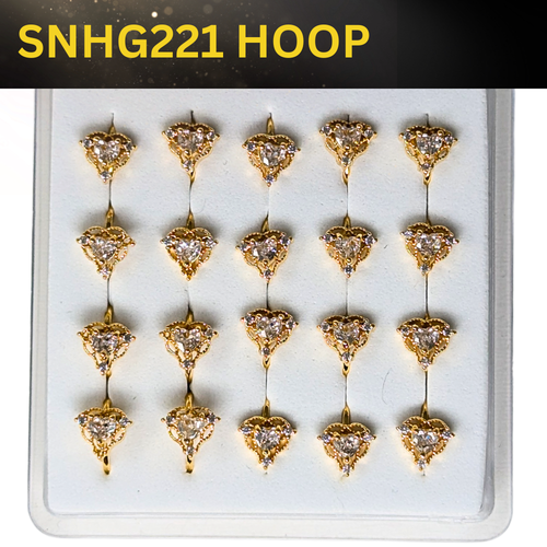 SNHG 221 DESING STONE GOLD ( HOOP) 20PCS 0.75 EACH