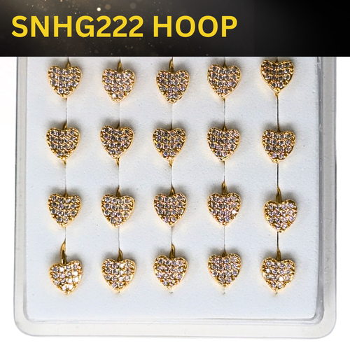 SNHG 222 DESING STONE GOLD ( HOOP) 20PCS 0.75 EACH