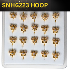 SNHG 223 DESING STONE GOLD ( HOOP) 20PCS 0.75 EACH