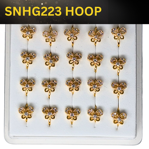 SNHG 223 DESING STONE GOLD ( HOOP) 20PCS 0.75 EACH