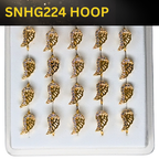 SNHG 224 DESING STONE GOLD ( HOOP) 20PCS 0.75 EACH