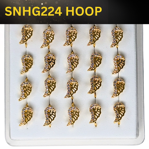 SNHG 224 DESING STONE GOLD ( HOOP) 20PCS 0.75 EACH