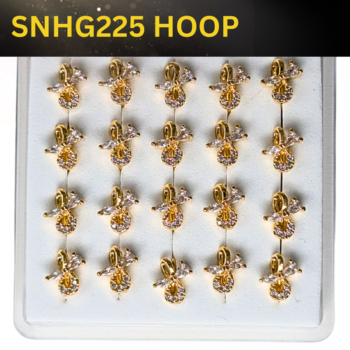 SNHG 225 DESING STONE GOLD ( HOOP) 20PCS 0.75 EACH