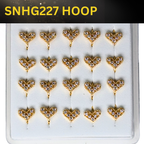 SNHG 227 DESING STONE GOLD ( HOOP) 20PCS 0.75 EACH