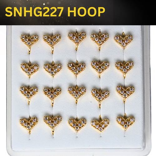 SNHG 227 DESING STONE GOLD ( HOOP) 20PCS 0.75 EACH