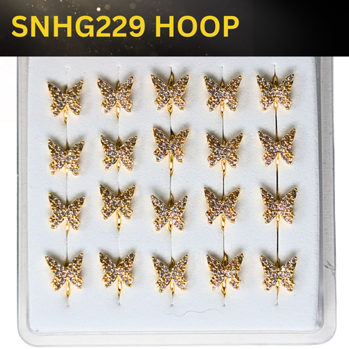 SNHG 229 DESING STONE GOLD ( HOOP) 20PCS 0.75 EACH