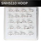 SNHS 110 3.0MM MARQUISE CUBIC SILVER ( HOOP) 20 PCS 0.40 CENT EACH