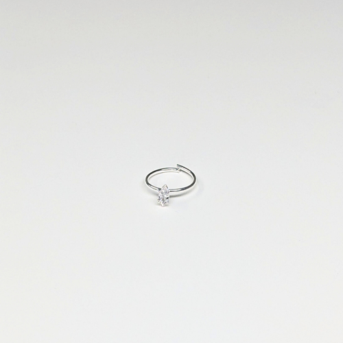 SNHS 110 3.0MM MARQUISE CUBIC SILVER ( HOOP) 20 PCS 0.40 CENT EACH