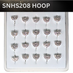 SNHS 208 DESING STONE SILVER ( HOOP) 20PCS 0.75 EACH