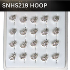 SNHS 219 DESING STONE SILVER ( HOOP) 20PCS 0.75 EACH