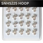 SNHS 225 DESING STONE SILVER ( HOOP) 20PCS 0.75 EACH