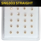 SNG303   2.5MM STONE GOLD ( STRAIGHT ) 20pcs 25cent each