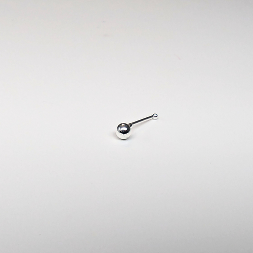 SN501     2.0MM-3.0MM SILVER BALL ( NOSE BONE ) 20pcs 25cent each