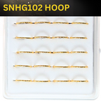 SNHG102 TEXTURED  HOOP GOLD (HOOP) 20pcs 30cent each