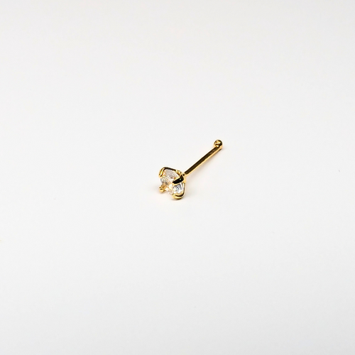 SNG103   2.5MM STONE GOLD ( NOSE BONE) 20pcs 25cent each