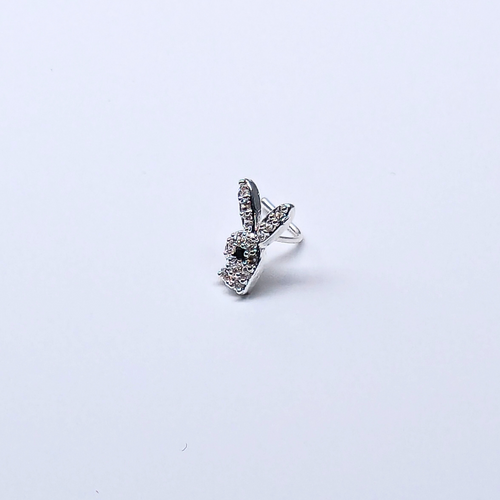 SNCS103  RABBIT STONE SILVER (L PIN ) 20pcs 75cent each