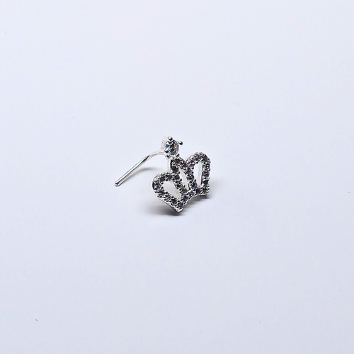 SNCS104  CROWN STONE SILVER (L PIN) 20pcs 75cent each